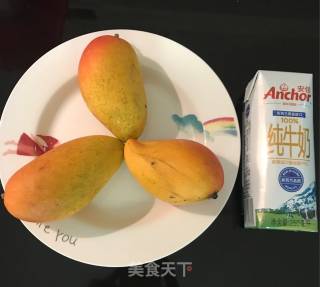 新手初试之芒果布丁的做法步骤：1