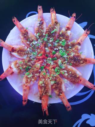 蒜蓉粉丝基围虾的做法步骤：7