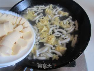 白玉菇鸡蛋豆腐羹的做法步骤：7