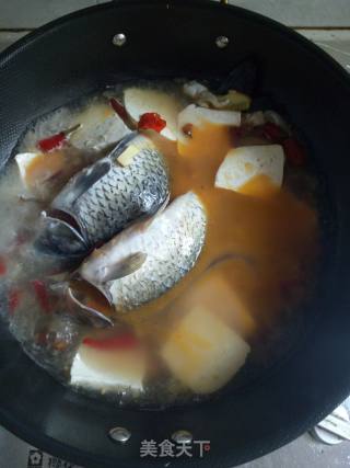 酸味鲫鱼豆腐的做法步骤：5