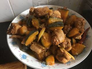 南瓜鸡的做法步骤：9