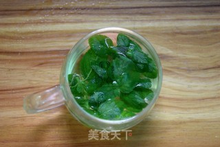 薄荷柠檬哈密瓜汁的做法步骤：2