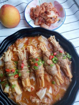 韩式泡菜金针菇肥牛的做法步骤：10