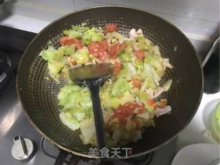 西红柿炒大头菜的做法步骤：6
