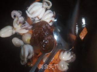 酱爆小章鱼的做法步骤：7