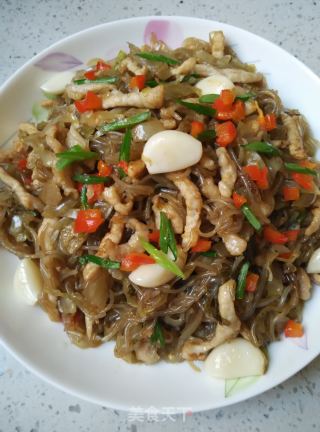 泡菜苕粉肉丝的做法步骤：7