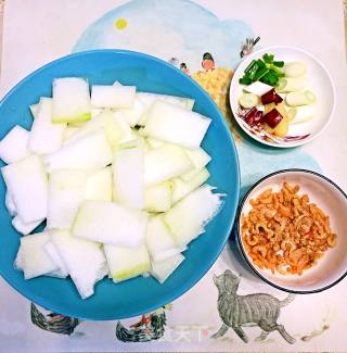 海米烧冬瓜的做法步骤：2