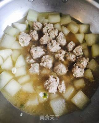 冬瓜肉丸汤的做法步骤：7