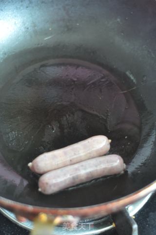 香肠两吃的做法步骤：5