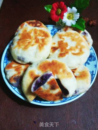 紫薯发面饼的做法步骤：15