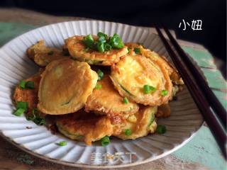 西葫芦鸡蛋饼的做法步骤：7