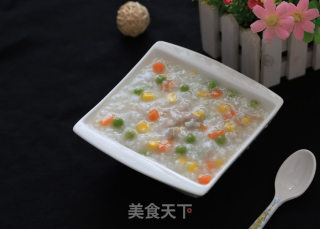 杂蔬肉丁粥的做法步骤：10