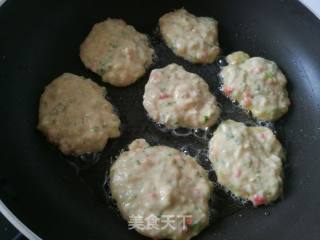 杂粮时蔬虾肉煎饼的做法步骤：5