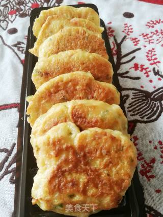 杂粮时蔬虾肉煎饼的做法步骤：8