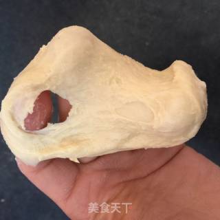 超软牛奶蜜豆包的做法步骤：5