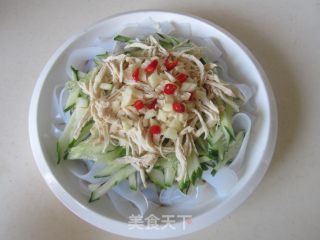 鸡丝凉皮的做法步骤：7