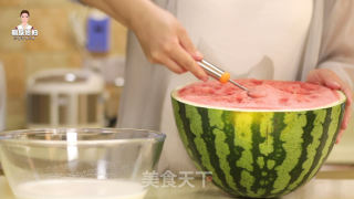 西瓜牛奶冰露的做法步骤：8