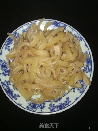 辣炒猪皮的做法步骤：4