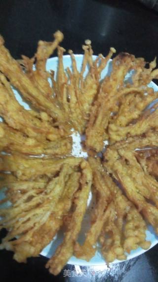 香炸金针菇的做法步骤：5