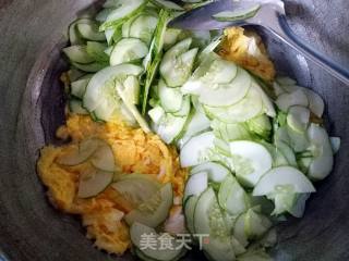 黄瓜炒蛋的做法步骤：5
