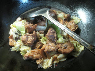 圆白菜炒鸡块的做法步骤：8