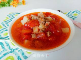 番茄炖牛肉的做法步骤：5
