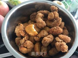 鸡米花盖饭的做法步骤：1