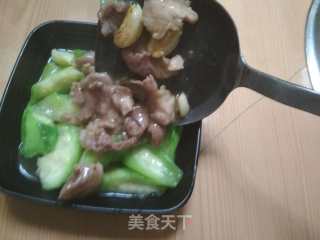 肉片炒丝瓜的做法步骤：9