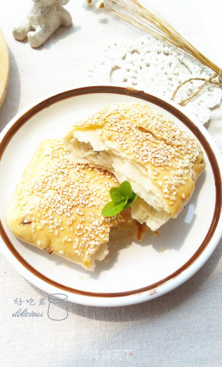 椒盐油酥饼的做法步骤：17