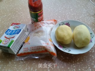 番茄酱土豆球的做法步骤：1