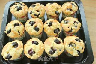 爆浆蓝莓麦芬的做法步骤：9