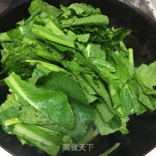 小白菜炒腊肠的做法步骤：6