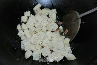 培根榨菜焗馒头的做法步骤：4