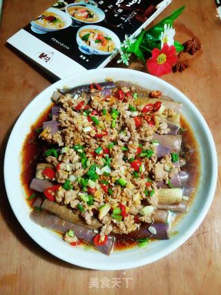 肉末蒸茄子的做法步骤：9