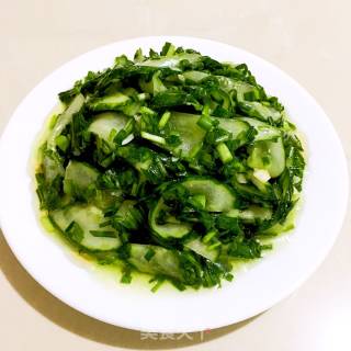 韭菜拌黄瓜的做法步骤：12