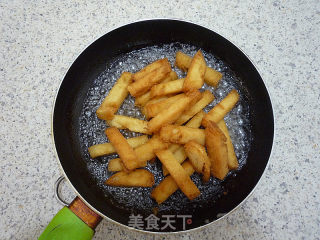 香酥反沙馒头条的做法步骤：7