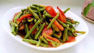西红柿炒豆角的做法步骤：10