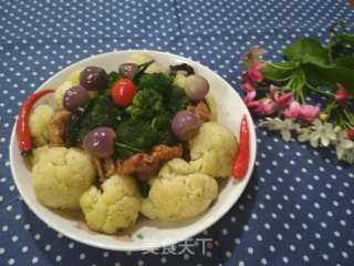 双花炒面根的做法步骤：6