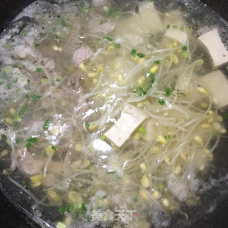 黄豆芽肉片汤的做法步骤：10