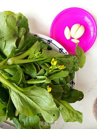 蒜香菜苔的做法步骤：1