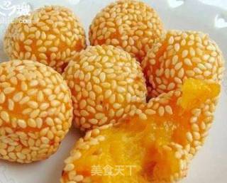 红蜜薯麻球的做法步骤：6