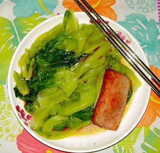 宝贝的晚餐－－火腿煎蛋面的做法步骤：5