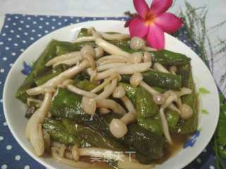 白玉菇炒秋茄的做法步骤：6