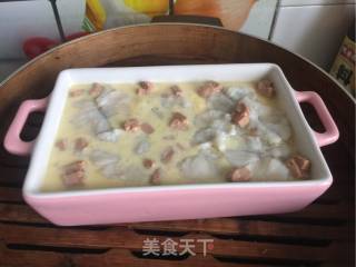 鱼片鹅肝酱炖蛋的做法步骤：11