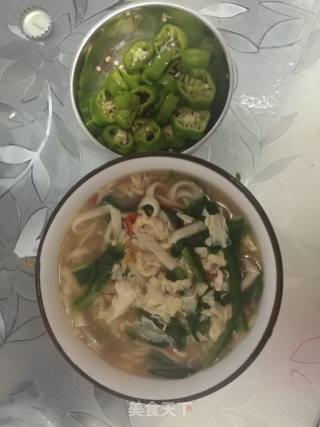 时蔬一锅面的做法步骤：12