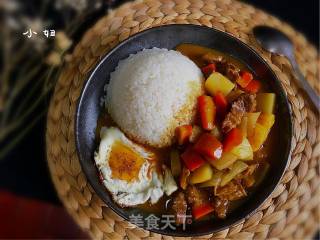 咖喱牛肉饭的做法步骤：16
