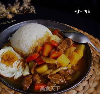 咖喱牛肉饭的做法步骤：19