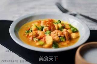 芒果炒虾仁的做法步骤：8