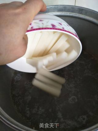 鱿鱼炒年糕的做法步骤：6