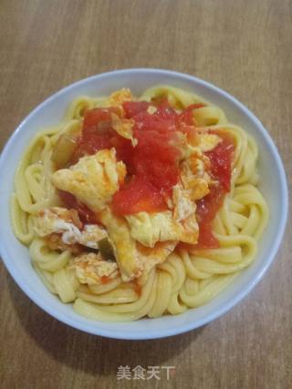 西红柿鸡蛋面的做法步骤：8